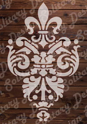 French Stencil Shabby Chic Vintage Damask Style A3 420x297mm Furniture Walls  • £12.29