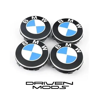 Set Of 4 BMW ALLOY WHEEL CENTRE CAPS 68mm E30E36E46E92 13567X5 X6 M3 Z4 • $14.93