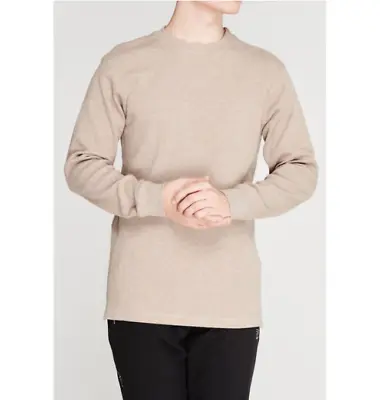 Gelert Mens Beige Thermal Crew Sweatshirt Sweater Jumper Pullover Long BNWT XL • £9.77