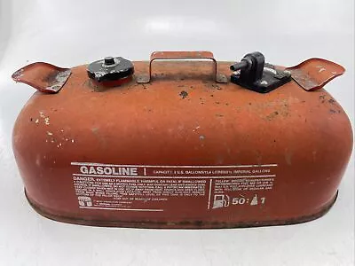 Used Tempo Marine Outboard Metal Mixed Gas Tank 3 Gallon Fuel Boat Tank Vintage • $59.40