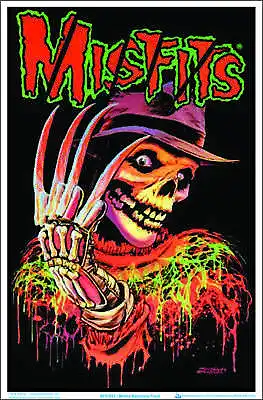 Misfits Nightmare Fiend Blacklight Poster - Flocked - 23  X 35  • $14.49
