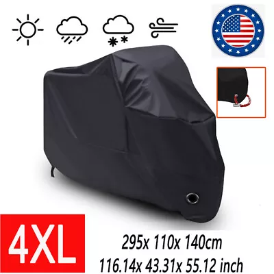 XXXXL Motorcycle Cover Waterproof For Harley Davidson Road Street Glide Touring • $35.50