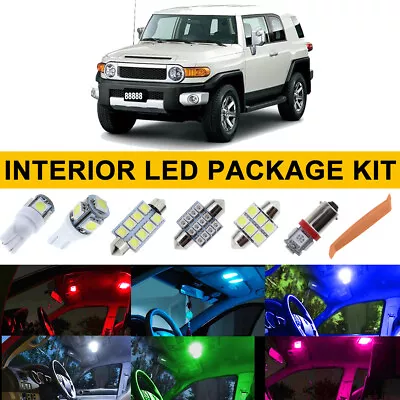 8PCS Interior LED Light Bulb Package Side Mirror For Toyota FJ Cruiser 2009-2014 • $13.39