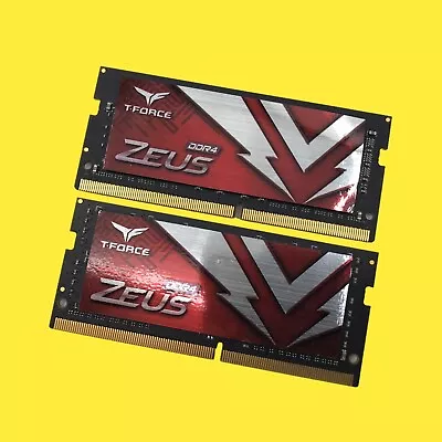 T-Force Zeus 2x16GB DDR4 TTZD416G3200HC16F-SBK Memory Module XMP #2760 Z63 B583 • $49.49