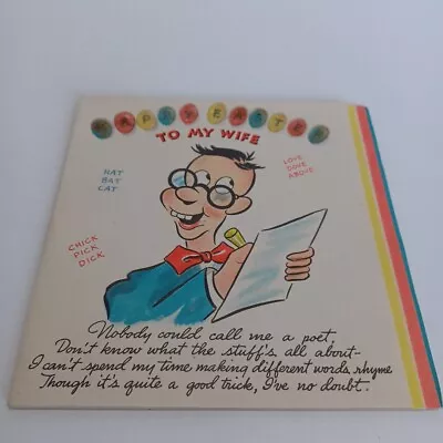 Vintage Easter Unused Greeting Card  Husband To Wife Humor • $5