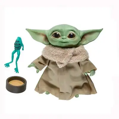 Star Wars The Mandalorian The Child (Baby Yoda) Talking Plush Soft Toy Hasbro • $36.14