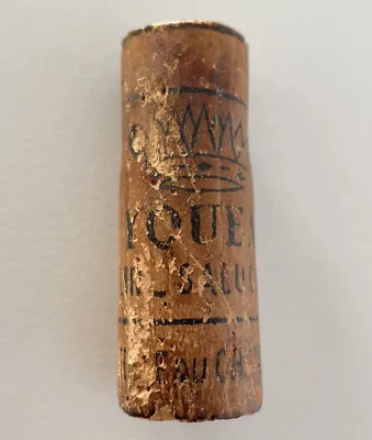 Vintage 1981 Wine Bottle Cork CHATEAU D'YQUEM Sauternes • £24.99