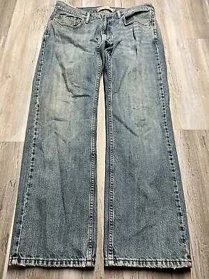 Levi's 559 Jeans Mens 36x32 Blue Relaxed Straight Western Cowboy Rancher Light • $17.49