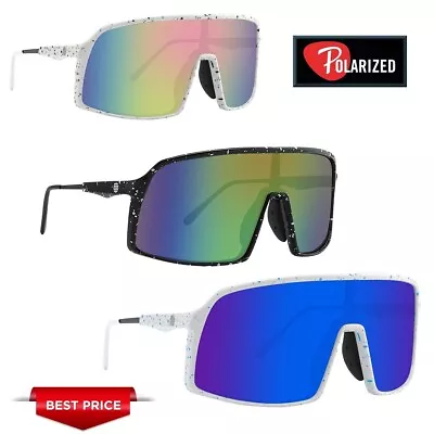 New One Piece Oversized Shield Sports Sunglasses Mirror Cycling Outdoor Glasses • $8.98