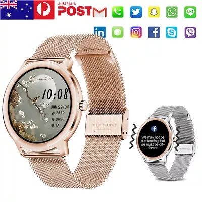 $50.99 • Buy Fashion Women Smart Watch Heart Rate Blood Pressure Tracker Fitness Bracelet AU