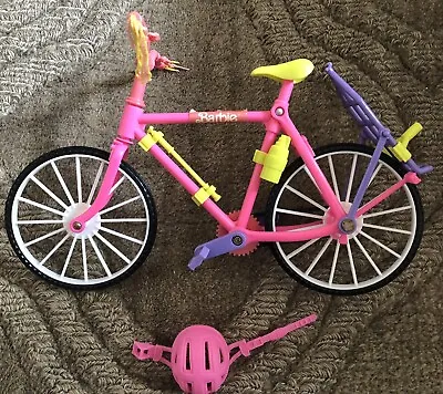 Vintage Barbie Mountain Bike Bicycle With Helmet 1991 • $10