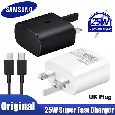 Genuine 25W Super Fast Charger For Samsung Galaxy A03 A13A33 A23 A52S A53 5G • £12.70