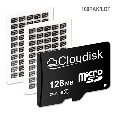 Cloudisk 100Pcs/Lot Customized Micro SD Card 128MB C4 To 32GB C10 TF Memory Card • $269.99