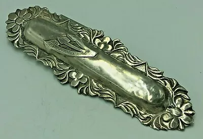 Large JUDAICA  “Flowers” Mezuzah 925 Sterling Silver Mezuzah Case Jewish Kosher  • $99.99