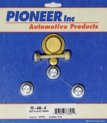 PIONEER #PE-496-B Chevy LS Freeze Plug Kit Brass • $17.99