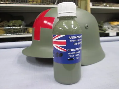 WW1 WW2 German Uniform Field Gray Green  FLAT  Drab Paint 150ml • $20.50