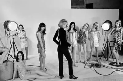 Mireille Darc During A Photo Shoot With Models OLD PHOTO • $5.79