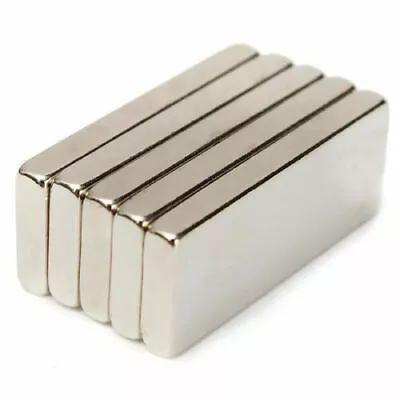 10/50/100  Super Strong Block Fridge Magnets Rare Earth Neodymium 25x10x3mm N52 • $49.99