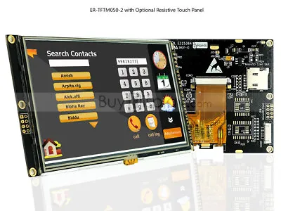 5  5.0 Inch TFT LCD Module Displayw/RA8875Touch PanelI2CSerialSPITutorial • $43.55