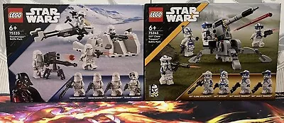 LEGO Star Wars 501st Clone Troopers 75345 & Snow Trooper 75320 Battle Packs New! • $50