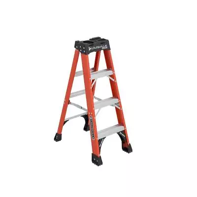 Fiberglass Step Ladder 4 Ft. 375 Lbs. Load Capacity Type IAA Duty Rating • $164.72