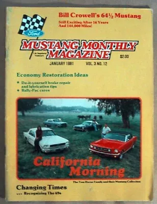 Mustang Monthly 1981 Jan - Remembering '69 428 Mach • $19.99