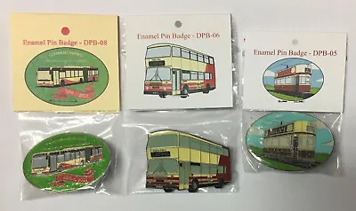 £21 • Buy 3 X Brighton Enamel Bus Tram Badges - Limited Runs Of 100