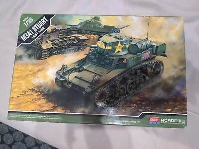 Academy M3A1 Stuart Light Tank : 1/35 Scale Model Kit • £15