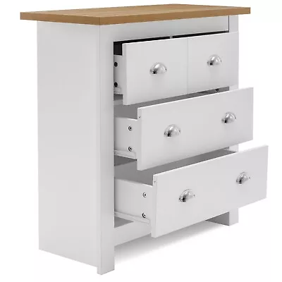 Bedroom Furniture Set Chest Of Drawers Wardrobe Bedside Cabinet Table 4 Piece • £72.99