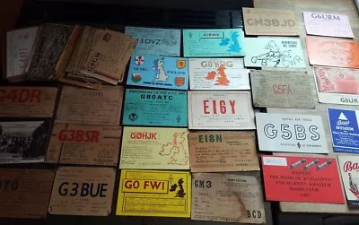 Job Lot Of 50 X QSL Cards 1940s Onwards British A Few Irish RAF Bass • $3.16