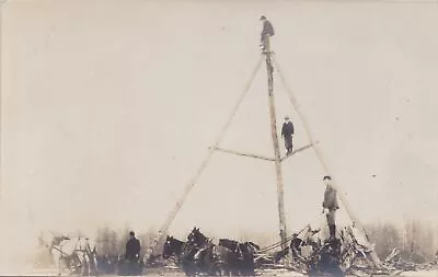 NW RPPC Northwestern Michigan Counties Logging Company HISTORICAL CREW VIEWS! 2 • $34.99