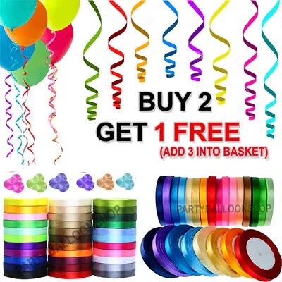 £1.99 • Buy SALE Helium Balloon String Tie Curling RIBBON Colour Balloon Ribbon BALLON ROLL