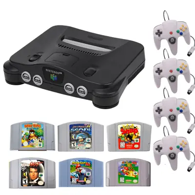 Nintendo 64 N64 Console Bundle System You Choose! 1-4 Controllers Refurbished • $199.99