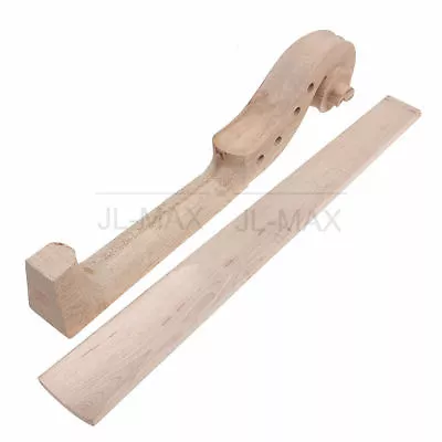 4/4 Full Size Violin Neck And Fingerboard Maple Material Unfinished • $9.39