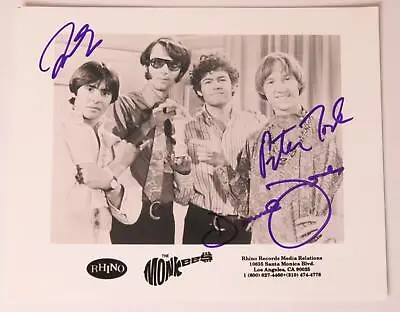 THE MONKEES Signed Autograph Auto 8x10 Photo JSA • $299.99