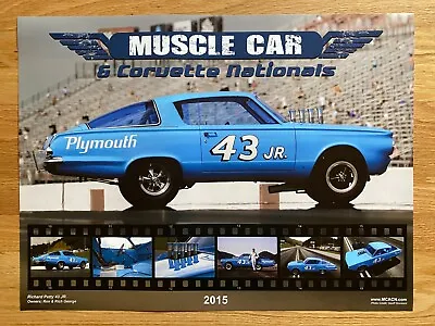 Richard Petty 1965 43JR Drag Racing 426 HEMI BARRACUDA Poster 2015 MCACN 1964 • $14.99