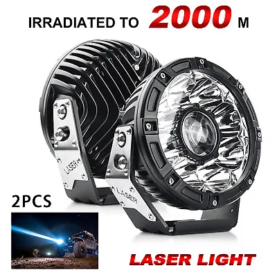 2x 7  8.5'' 9'' Professional Grade 4x4 Off-Road Lights LASER Driving Fog Light • $399.99