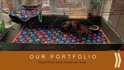 **luxury** Soft Durable Waterproof Fleece Cage Liner Small Animal • £46