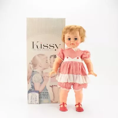 Vintage 1961 IDEAL Kissy Kissing Doll 23” With Box #1300-3 • $159