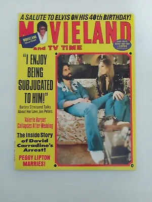 Movieland And TV Time Magazine January 1975 Elvis Presley • $12
