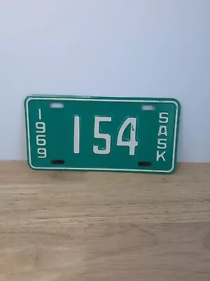 Saskatchewan Motorcycle License Plate 154 1969 • $25