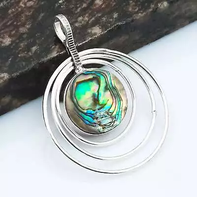 Abalone Shell Gemstone Ethnic Pendant Jewelry Gift For Her 2.2  AP-32140 • $4.76