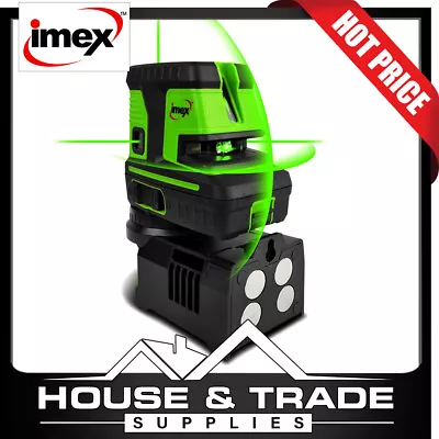 Imex Laser Level 5 Dot 2 Line Green Beam 55m Magnetic Base Series 111 LX25GP • $579