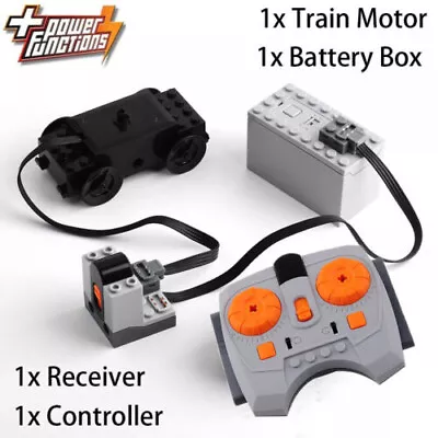Power Functions 4pcs Battery Box Train Motor IR Receiver Controlled For Lego Set • $50.57