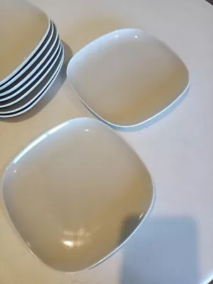 9x Ikea 365+ Plates Side/Salad Plates 7” Square Susan Pryke Light Beige As New • $42