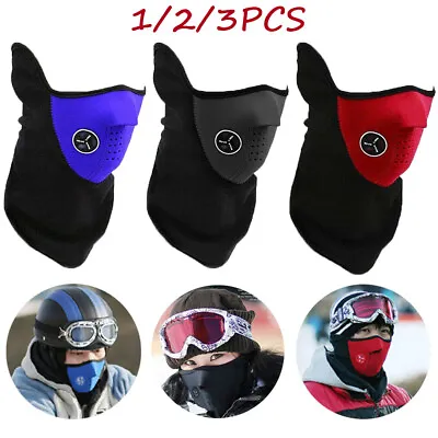 Balaclava Ski Scarf Half Face Mask Neoprene Neck Warmer Motorcycle Bike Cycling • $6.99