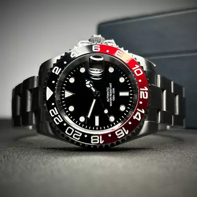 Custom Submariner 40mm Mod Watch  Coke  Diver Ceramic Bezel W/ NH35 Movement • $175