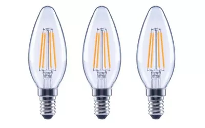 Ecosmart 60-Watt Bright White B11 Dimmable LED Candelabra Base Light Bulbs 3 Pk • $10.98