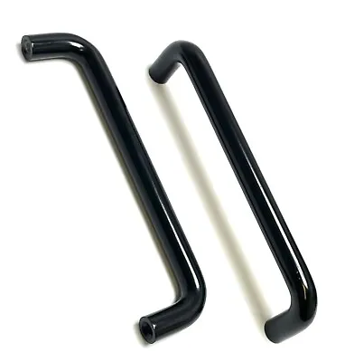 BLACK D HANDLE Fire Door Pull Handle 19mm Ø Diameter  5 Sizes  • £6.40