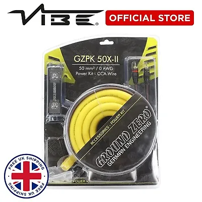 Ground Zero 0AWG CCA Cable Kit Car Audio • £119.99